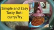 Spicy anhdra boti curry | andhra boti fry | boti curry | goat intestine