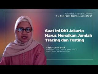 Diah Suminarsih: Saat Ini DKI Jakarta Harus Menaikan Jumlah Tracing dan Testing