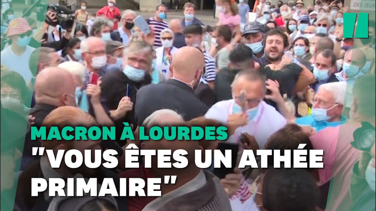 Incident lors du bain de foule d'Emmanuel Macron à Lourdes