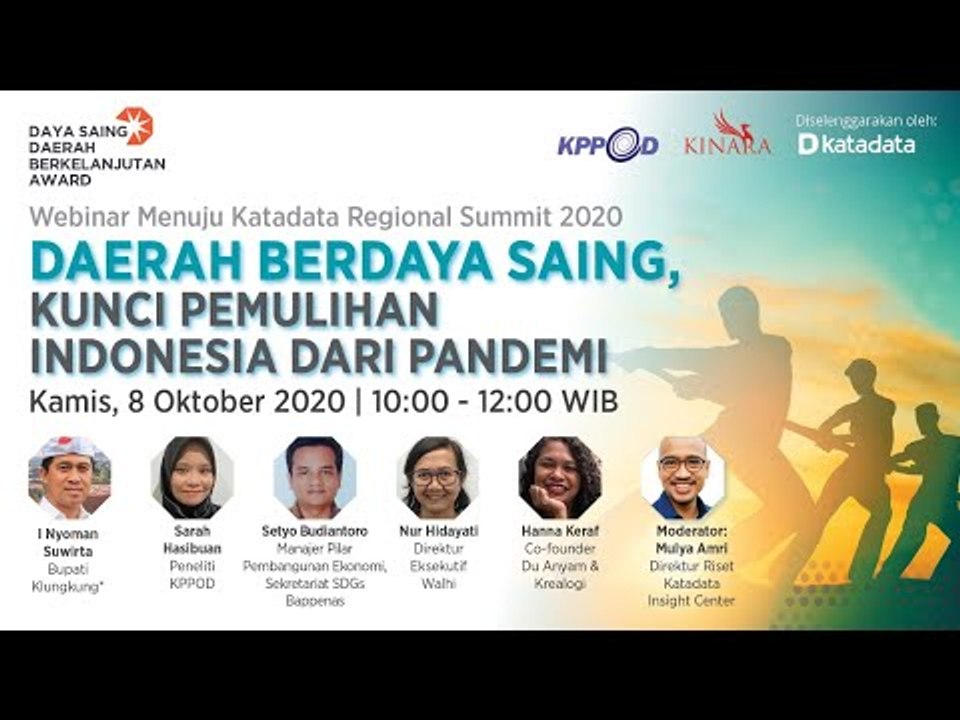 Daya Saing Daerah Berkelanjutan Awards “Daya Saing Daerah, Kunci Pemulihan Indonesia dari Pandemi”