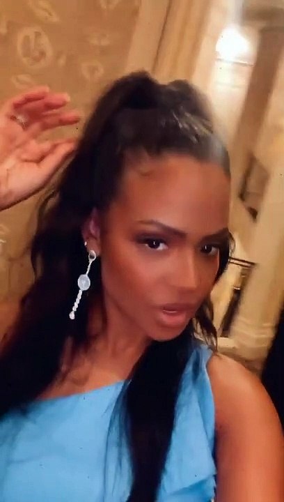 Christina Milian au mariage de Gaël Monfils.