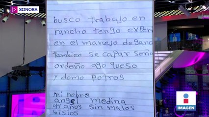 Hombre realiza su currículum a mano y recibe más de 30 ofertas de empleo