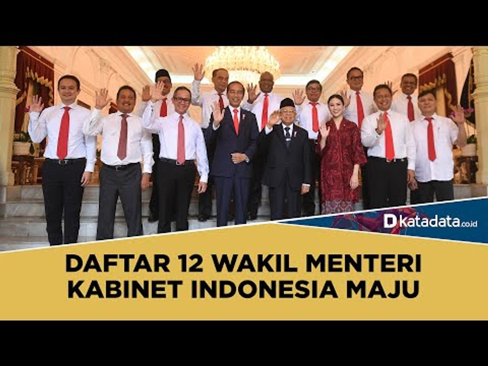 Daftar 12 Wakil Menteri Kabinet Indonesia Maju | Katadata Indonesia