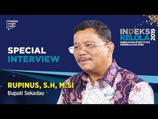 Special Interview Rupinus, S.H, M.Si | Katadata Insight Center