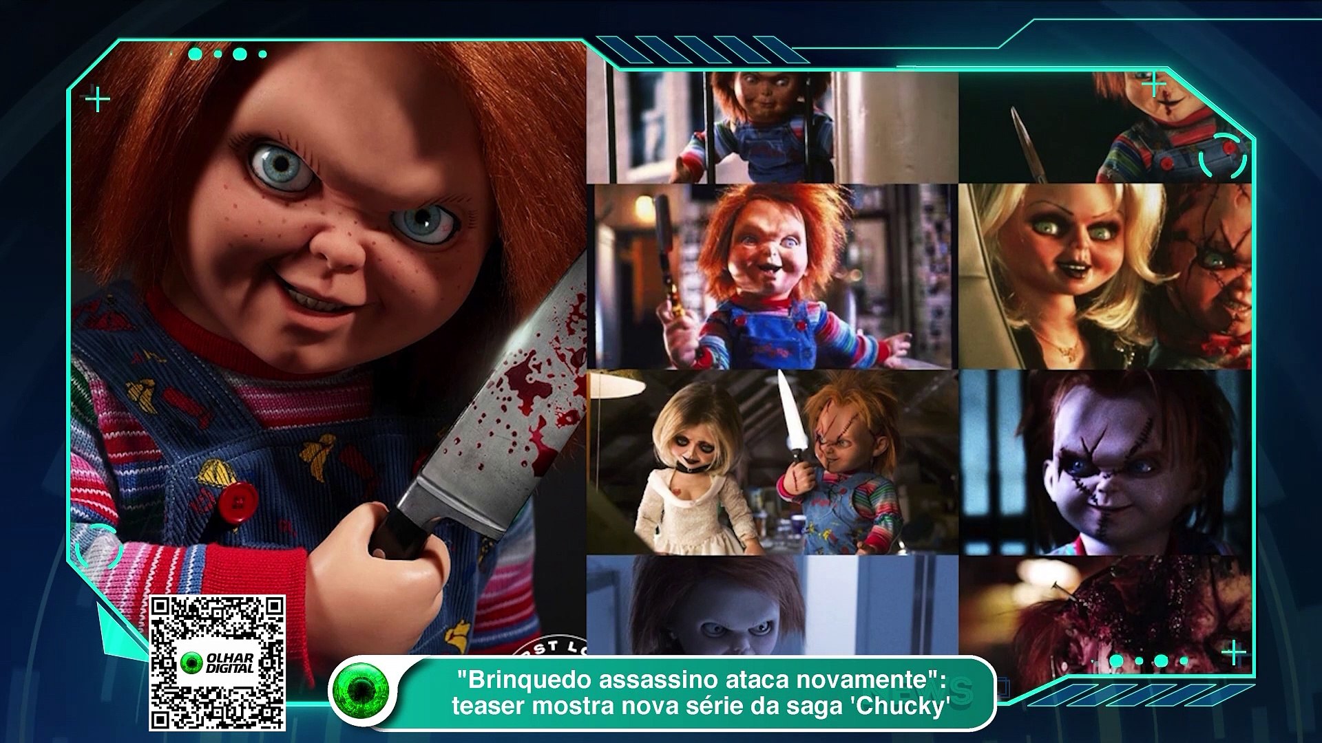 Brinquedo assassino ataca novamente- teaser mostra nova série da saga  'Chucky'- - Vídeo Dailymotion