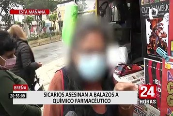 Breña: químico farmacéutico es asesinado a balazos cerca de su domicilio
