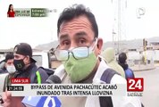 Lima Sur: bypass de Av. Pachacútec acabó inundado tras intensa llovizna
