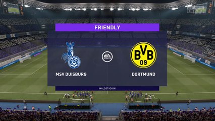 Duisburg vs Borussia Dortmund || Club Friendly - 17th July 2021 || Fifa 21