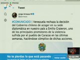 COMUNICADO | Venezuela rechaza decisión del Gobierno chileno al acoger a Emilio Graterón en su sede diplomática en Caracas