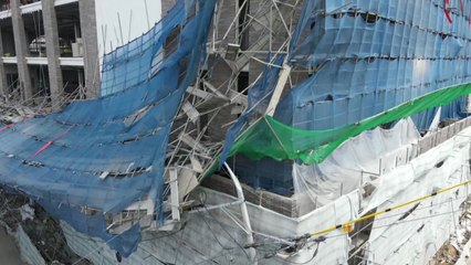 인천 옥련동 오피스텔 공사장 붕괴 사고...작업자 4명 경상 / YTN