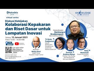 Kolaborasi Kepakaran dan Pengembangan Riset Dasar Mendorong Ekosistem Riset dan Inovasi yang Ideal"