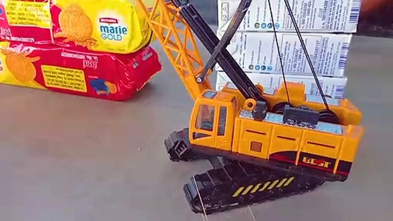 new crane cartoon dampar JCB car video , Cartoon video for kids