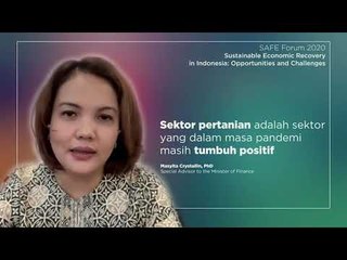 Masyita Crystallin, PhD: Sektor Pertanian Adalah Sektor Yang Dalam Masa Pandemi Masih Tumbuh Positif