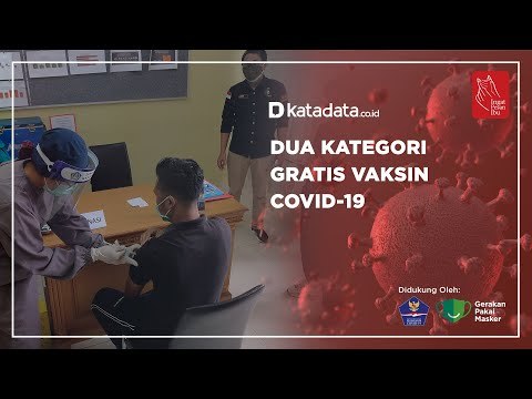 Dua Kategori Gratis Vaksin Covid-19 | Katadata Indonesia