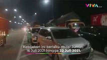 Imbas PPKM, Antrian Panjang di Pintu Exit Tol Jawa Tengah