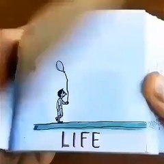 Hayatı anlatan güzel bir çizim çalışması