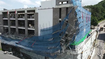 인천 옥련동 오피스텔 공사장 붕괴 사고...작업자 4명 경상 / YTN