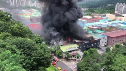 의정부 용현산업단지 큰불 잡혀...대응 1단계 하향 / YTN