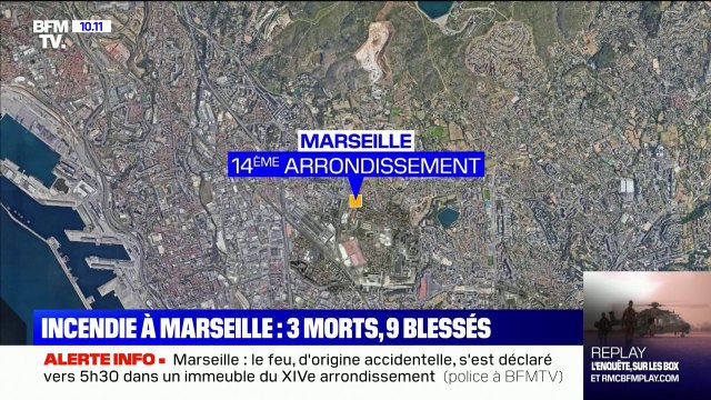 À Marseille, trois personnes sont mortes en tentant d'échapper à l'incendie d'un immeuble