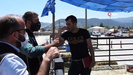 Kurbanlık pazarında sahte para farkındalık çalışması