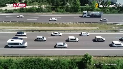 Bolu Dağı'nda bayram tatili yoğunluğu