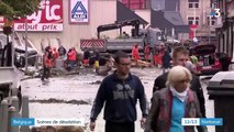 Inondations en Belgique : la décrue commence, des scènes de désolation dans les communes