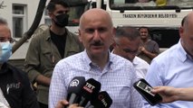 RİZE - Karaismailoğlu: 'En kısa zamanda afetin izlerini ortadan sileceğiz'