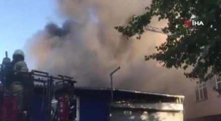 Son dakika haberi: Eyüpsultan'da plastik hammadde atölyesinde yangın