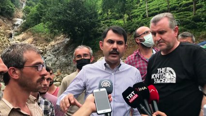 RİZE - Kurum: 'Amacımız Rize'de sel felaketinin yaralarını bir an önce sarmaktır'