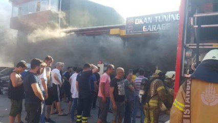 SİLİVRİ'DE İŞ YERİNDE KORKUTAN YANGIN