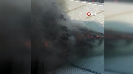 Eyüpsultan’da plastik hammadde atölyesinde yangın