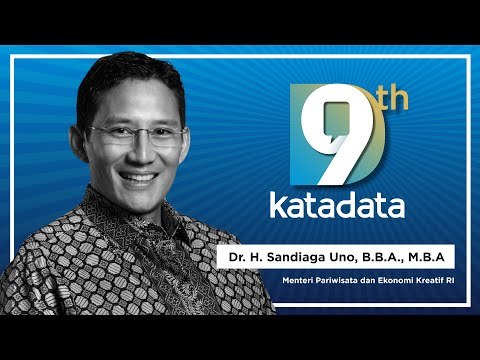 HUT Katadata-9: Menteri Pariwisata dan Ekonomi Kreatif RI - Sandiaga Uno | Katadata Indonesia