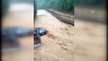 RİZE - Şiddetli yağışın ardından yaşanan sel ve heyelana ait yeni görüntüler ortaya çıktı
