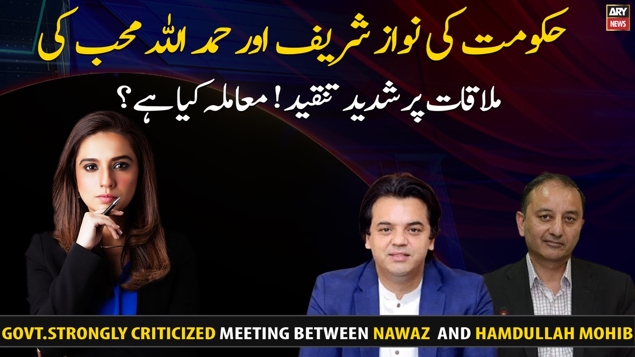 Govt.strongly criticized meeting between Nawaz  and Hamdullah Mohib