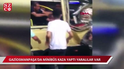 Gaziosmanpaşa'da minibüs kaza yaptı: Yaralılar var