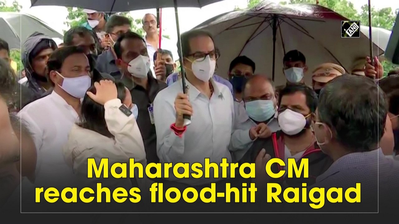 Maharashtra CM Uddhav reaches flood-hit Raigad