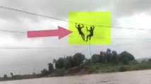 NDRF rescues two linemen stuck mid-air over flooded river