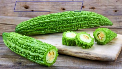 The bitter gourd or bitter melon (Ampalaya)