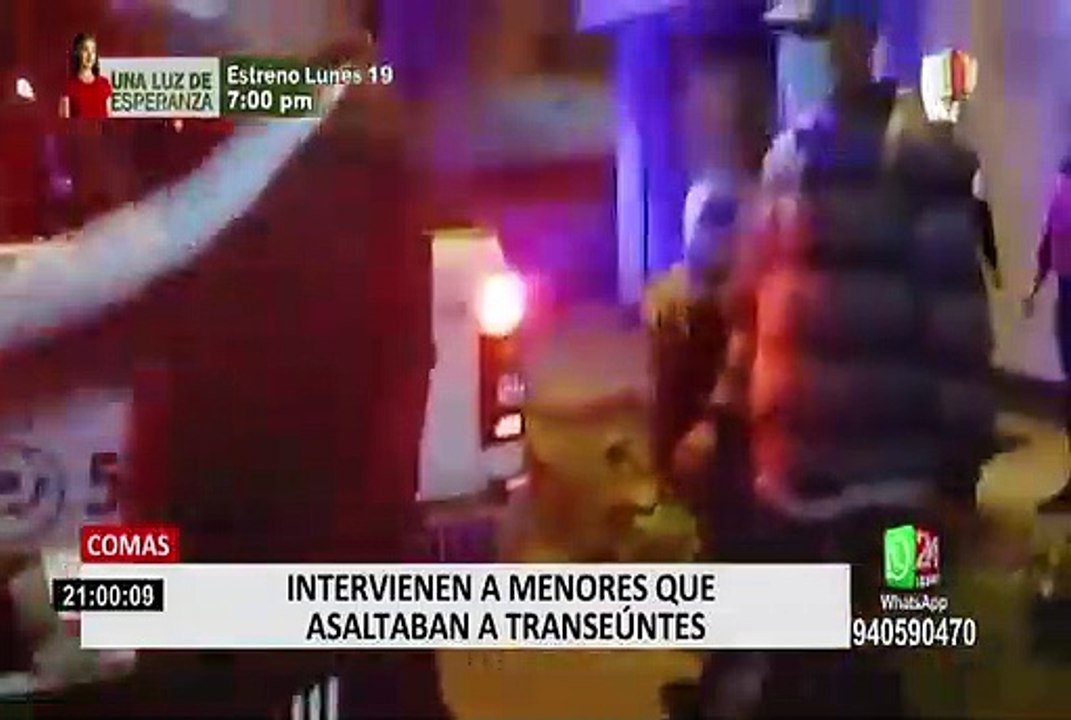 Comas: intervienen a menores de edad que asaltaban a transeúntes