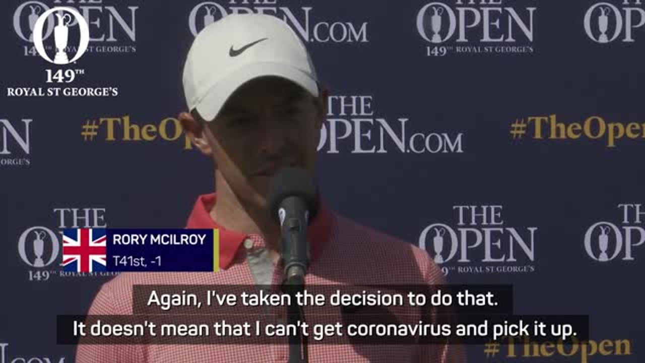 McIlroy understands the risks ahead of the Olympics