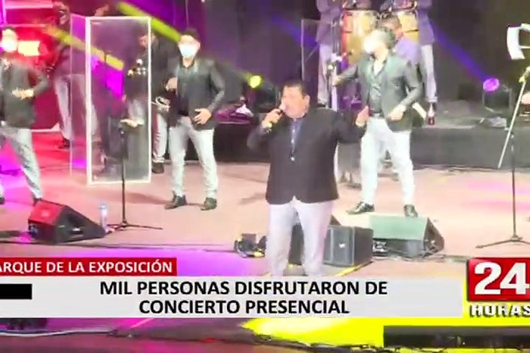 Mil personas disfrutaron del primer concierto presencial en el Parque de la Exposición