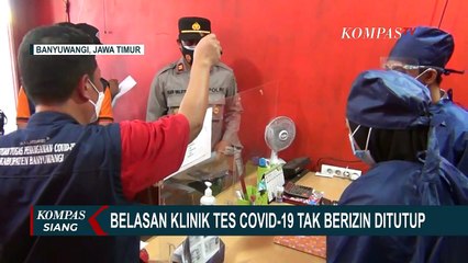 Satgas Tutup Belasan Klinik Tes Covid-19 Tak Berizin di Banyuwangi