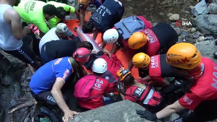 Uludağ’da askeri helikopterli kurtarma operasyonu kamerada