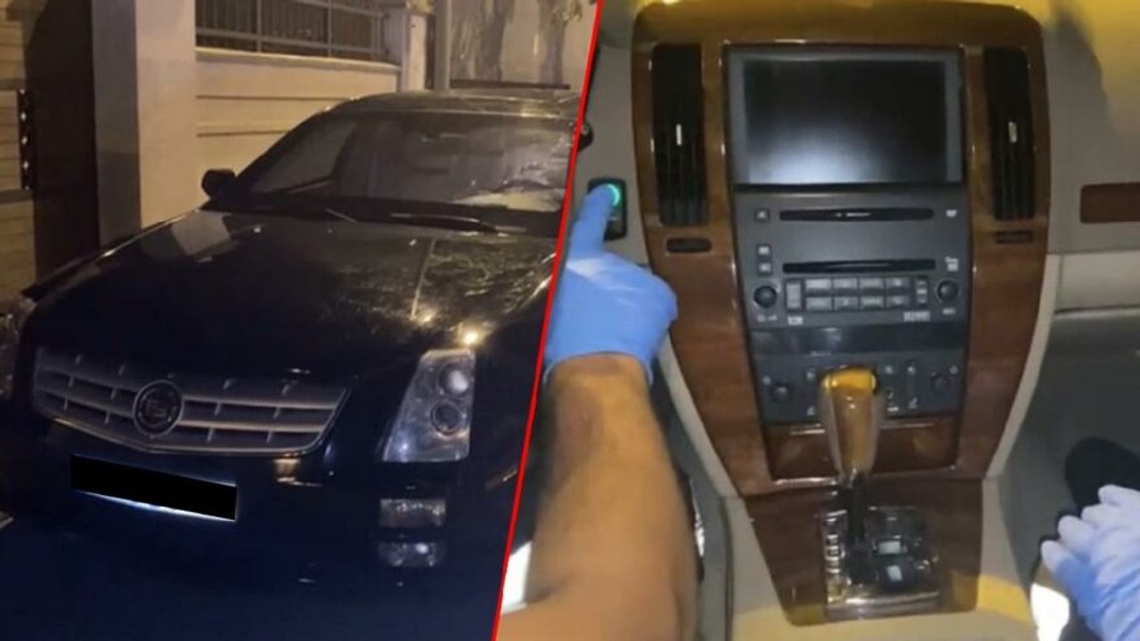 Zırhlı araçtaki gizli bölme polisi şaşkına çevirdi! Mıknatısla açılıyor