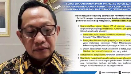 Terbitkan SE, Mendagri Tito Minta Satpol PP Bersikap lebih Humanis Tangani PPKM