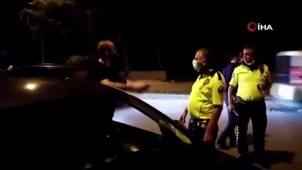 Bursa'da polisin alkollü sürücü ile imtihanı! '