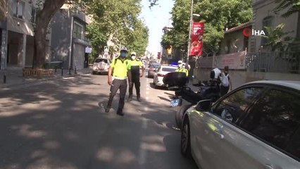 Bostancı'da motosiklet sürücüleri denetlendi