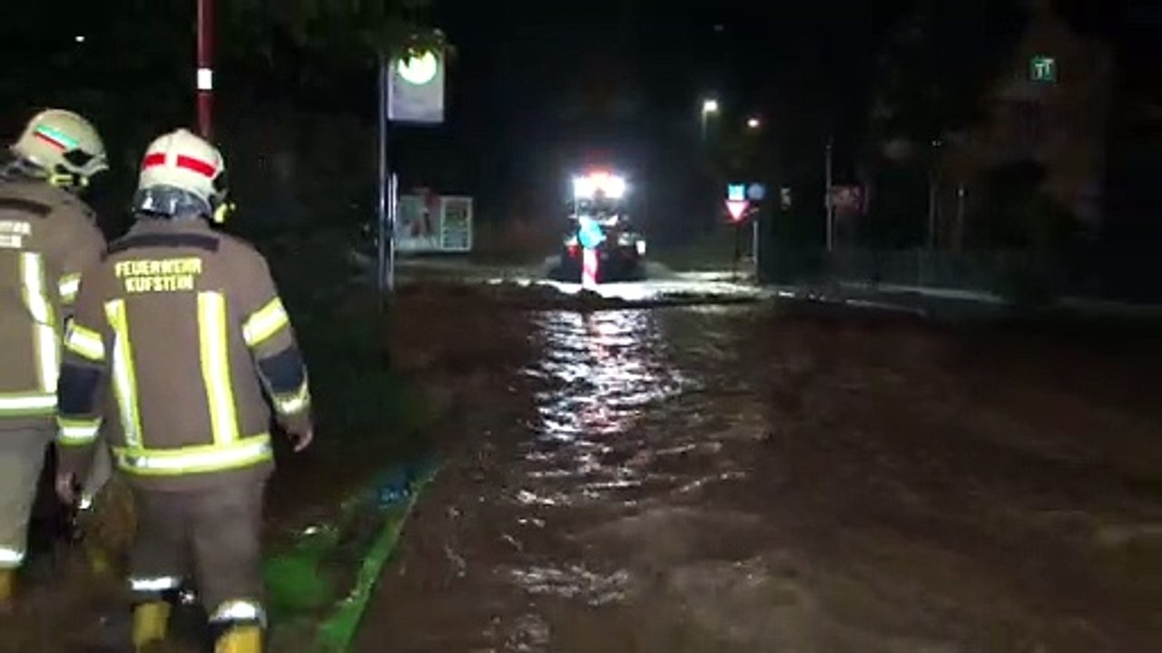 Hochwasser und Überschwemmungen im Tiroler Unterland