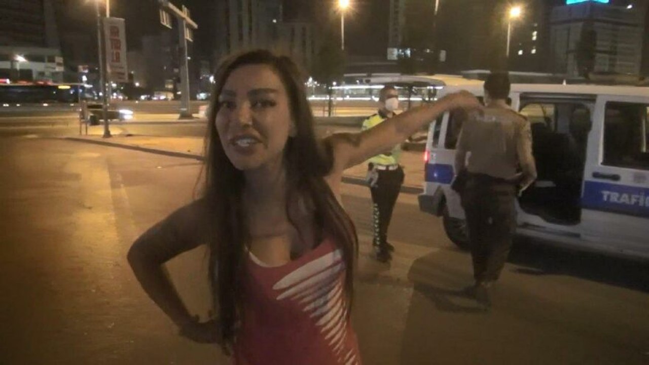 Alkollü kadın sürücü ortalığı birbirine kattı