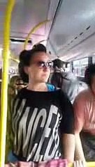 Belediye otobüsünde 10 Kasım tehdidi